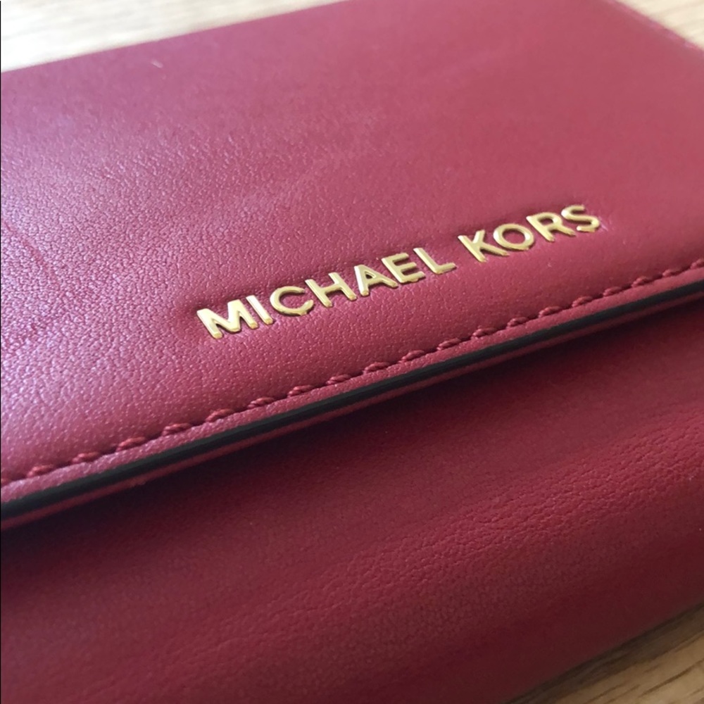 Red Michael Kors wallet